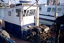 وینچ در بالا کشیدن تور ماهیگیری